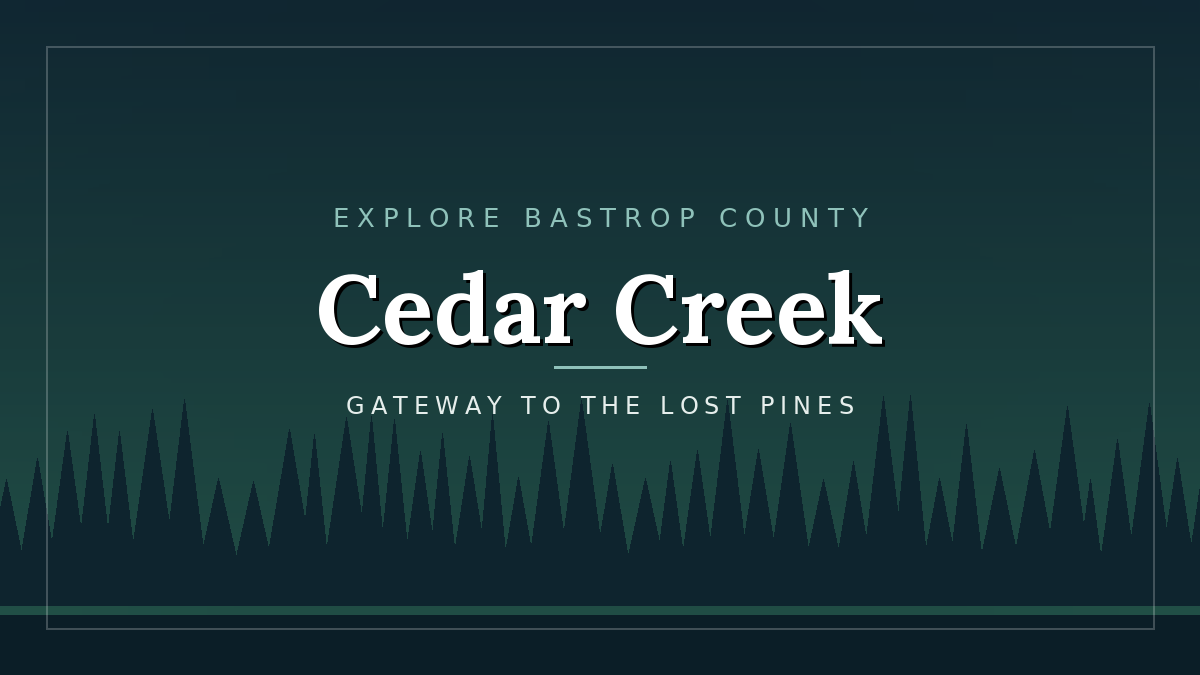 Cedar Creek, Texas town guide tile - Bastrop Current directory