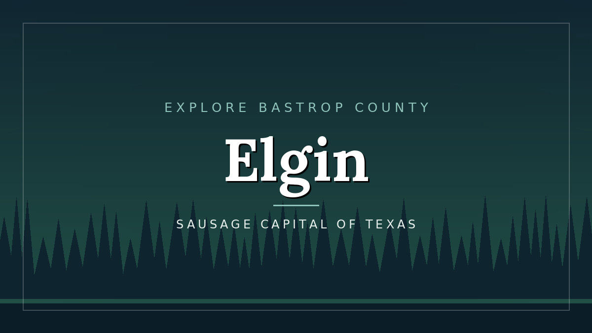 Elgin, Texas town guide tile - Bastrop Current directory