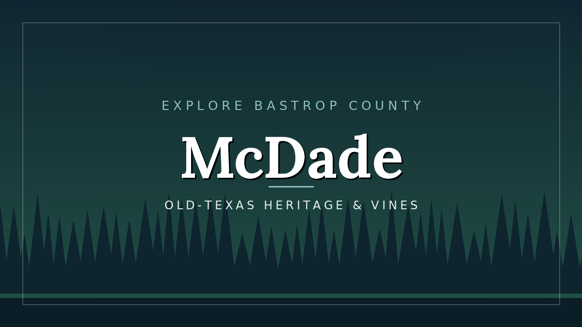 McDade, Texas town guide tile - Bastrop Current directory